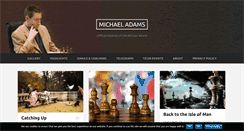 Desktop Screenshot of michaeladamschess.co.uk
